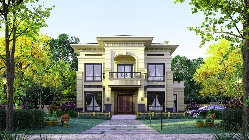 嘉陵中式合院住宅，开放庭院与邻里乡亲更亲近